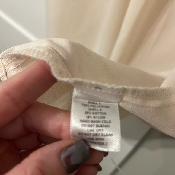 Monteau Cream Lace Detail Blouse - Picture 5 of 5